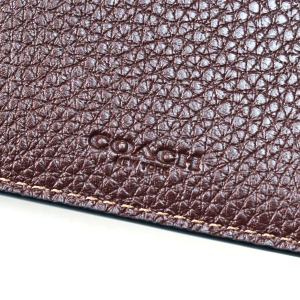 COACH（コーチ） メンズ 財布 レザー シグネチャー 型押し
