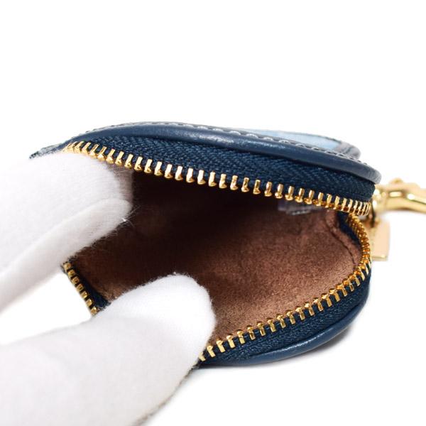 COACH（コーチ） キーホルダー デニム レザー シグネチャー ハート型