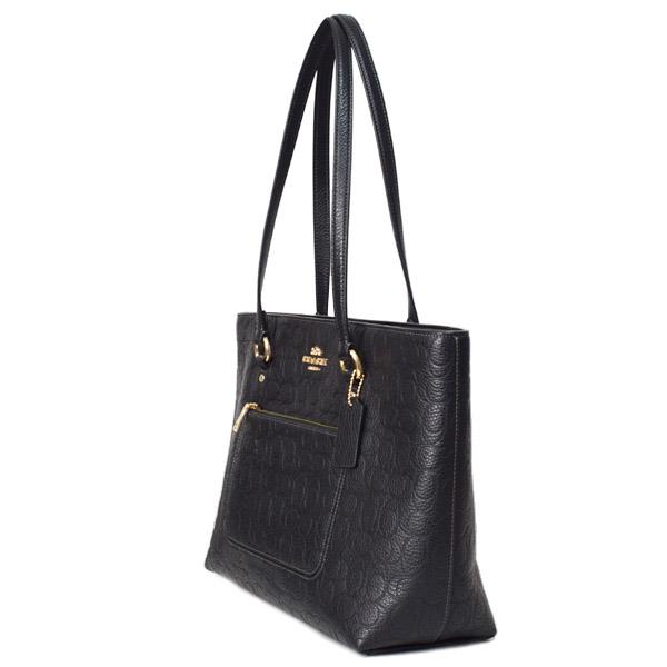 COACH（コーチ） バッグ トート ぺブルレザー シグネチャー 型押し