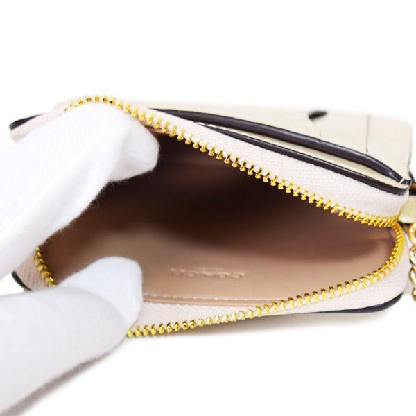 COACH（コーチ） コインケース パテントレザー シグネチャー 型押し