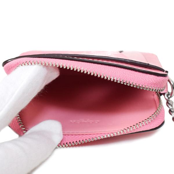 COACH（コーチ） コインケース パテントレザー シグネチャー 型押し