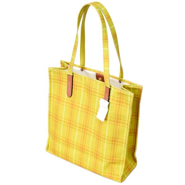 COACH（コーチ） バッグ キャンバス レザー トート チェック柄