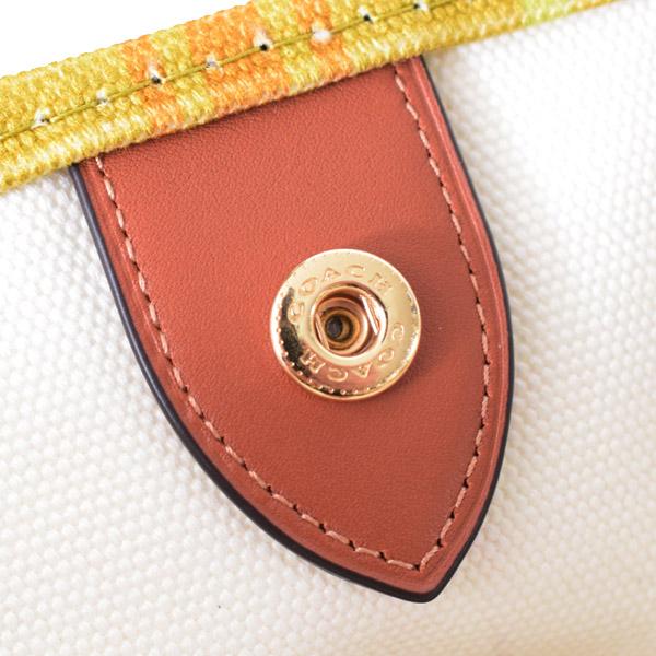 COACH（コーチ） バッグ キャンバス レザー トート チェック柄