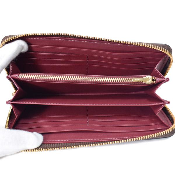 COACH コーチ 長財布 コーティングキャンバス レザー シグネチャー  