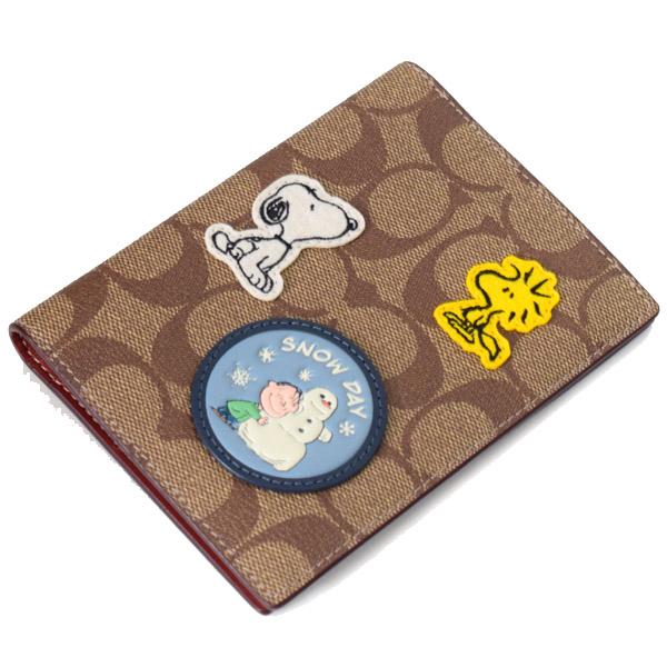 COACH シグネチャー ピーナッツ コラボ パスポートケース CE711