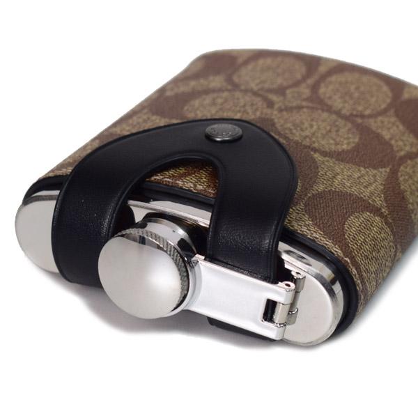 COACH（コーチ） 水筒 コーティングキャンバス レザー シグネチャー