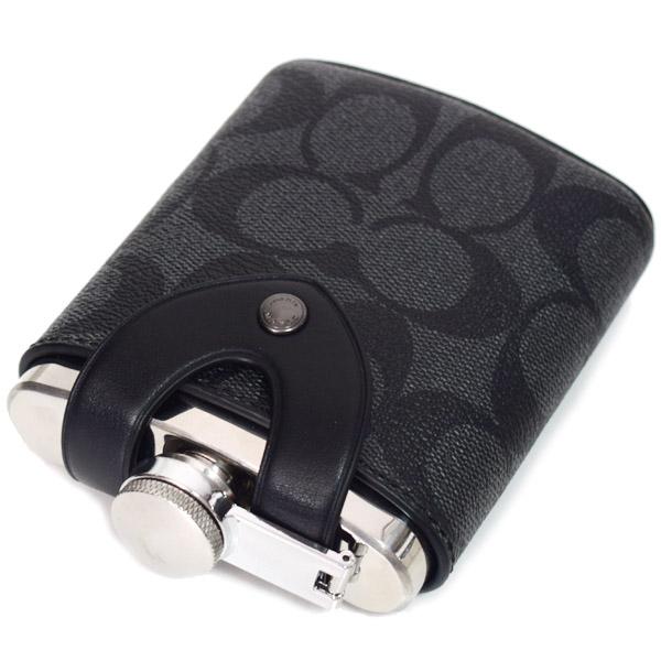 COACH（コーチ） 水筒 コーティングキャンバス レザー シグネチャー