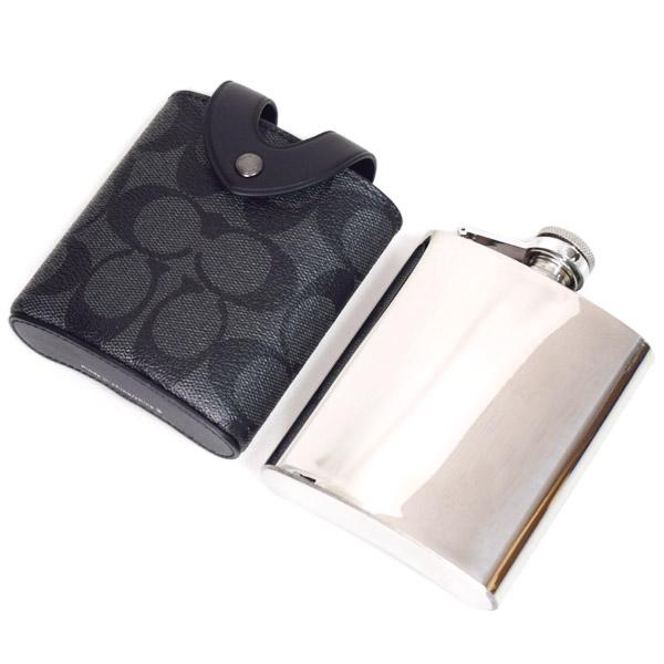 COACH（コーチ） 水筒 コーティングキャンバス レザー シグネチャー