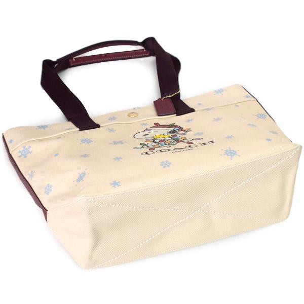 COACH（コーチ） バッグ スヌーピー キャンバス ぺブルレザー