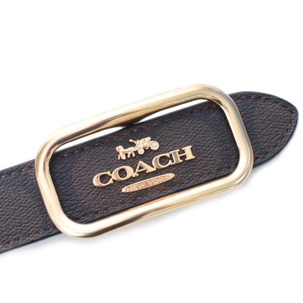 COACH（コーチ） ベルト コーティングキャンバス レザー シグネチャー