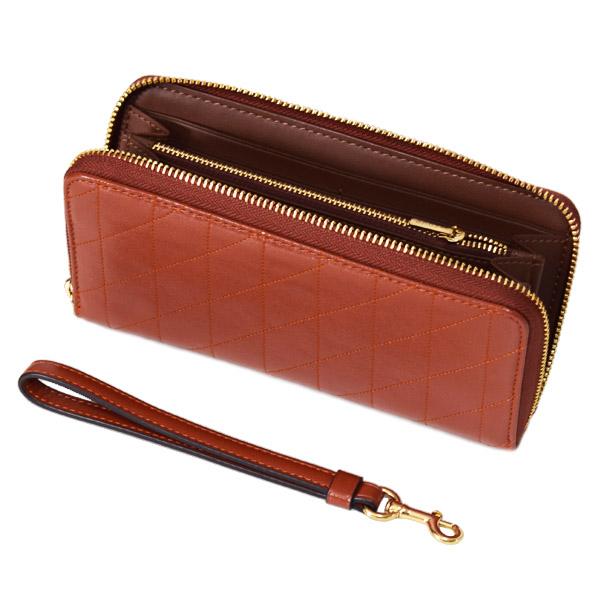 COACH（コーチ） 長財布 キルティング シャイニー スムースレザー ロゴ