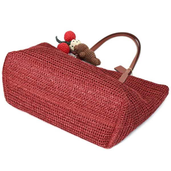 COACH（コーチ） バッグ かごバッグ ストロー レザー ラージ シティ