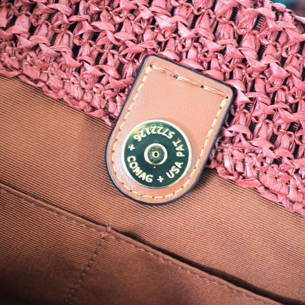 COACH（コーチ） バッグ かごバッグ ストロー レザー ラージ シティ
