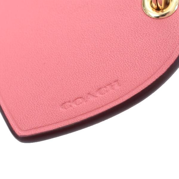 COACH（コーチ） キーホルダー レザー ロゴ ハート バッグチャーム