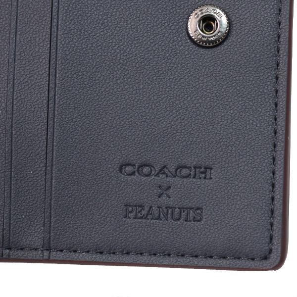 COACH（コーチ） 財布 スヌーピー ぺブルレザー ピーナッツ コラボ