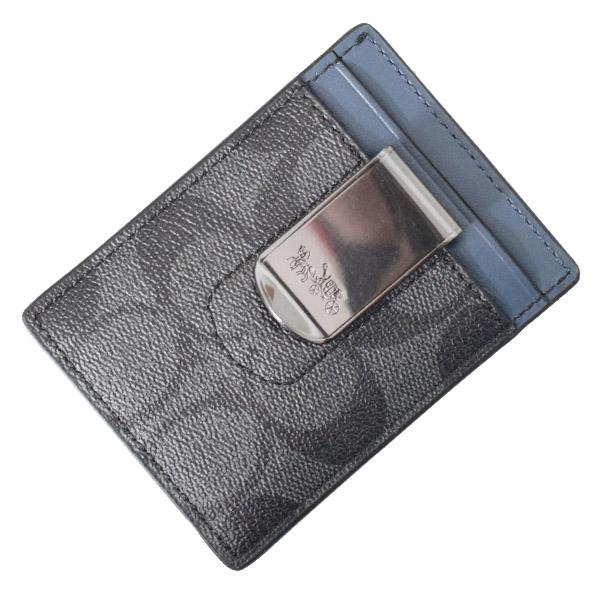 COACH（コーチ） カードケース メンズ コーティングキャンバス レザー
