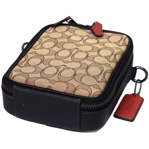 COACH コーチ メンズ バッグ ジャガード レザー シグネチャー COACH コーチ メンズ バッグ ジャガード レザー シグネチャー