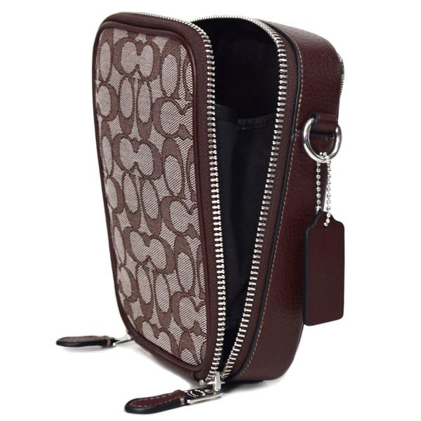 コーチ メンズ バッグ ジャガード シグネチャー スタントン2WAYクロスボディ COACH】コーチ メンズ ジャガード レザー シグネチャー