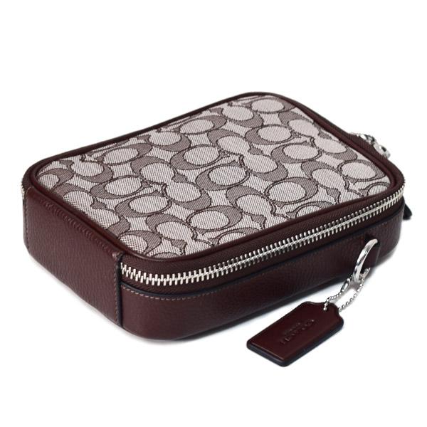 コーチ メンズ バッグ COACH ジャガード レザー シグネチャー スタントン 2WAY クロスボディ 斜め掛け ショルダー バッグ オーク×メイプル CH097 COACH（コーチ） メンズ バッグ ジャガード レザー シグネチャー