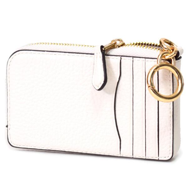 COACH（コーチ） コインケース ぺブルレザー キーリング付き L字