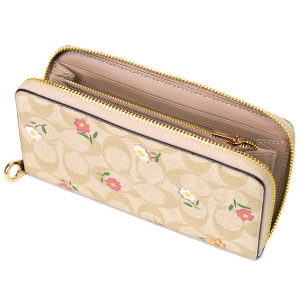 COACH（コーチ） 長財布 コーティングキャンバス レザー シグネチャー
