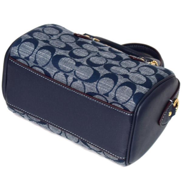 COACH コーチ バッグ シャンブレー レザー シグネチャー ミニ ローワン  