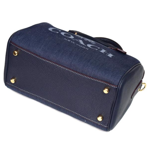 COACH 2点セット COACH（コーチ） バッグ デニム レザー ローワン サッチェル ロゴ 2WAY