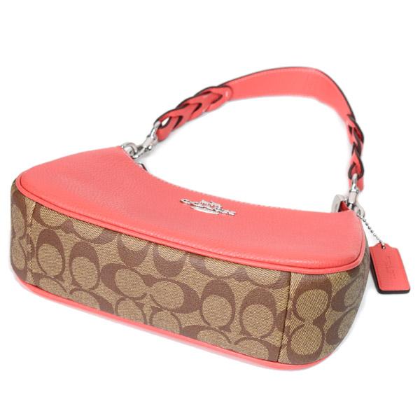 COACH コーチ シグネチャー レザー 2WAY クロスボディ ハンドバッグ COACH（コーチ） バッグ レザー シグネチャー テリ ロゴ 2way クロス