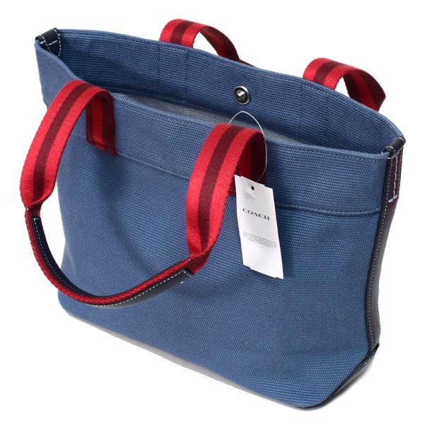 COACH / ハンドバッグ/キャンバス/インディゴ/無地/ｃｋ168/スモールトート COACH コーチ バッグ キャンバス レザー スモール トート ロゴ トート