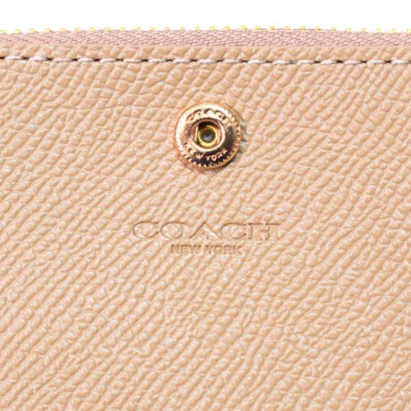 COACH コーチ 長財布 クロスグレインレザー ロゴ スリム ジップ