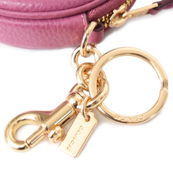 美品　COACH サーキュラー コイン ポーチ・シグネチャー キーホルダー 公式】コーチアウトレット | サーキュラー コイン ポーチ