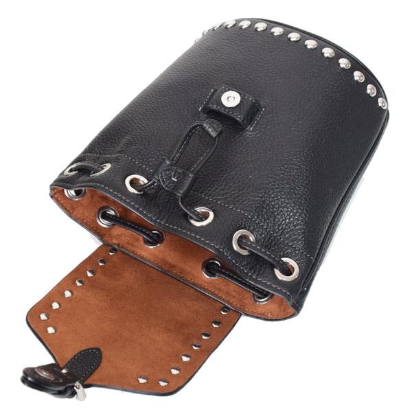 COACH コーチ バッグ ぺブルレザー スタッズ アメリア ロゴ 