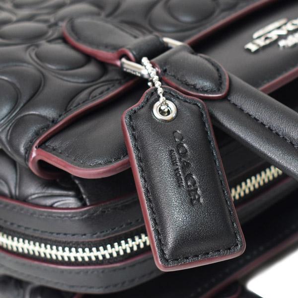 COACH（コーチ） バッグ スムースレザー シグネチャー 型押し ダーシー