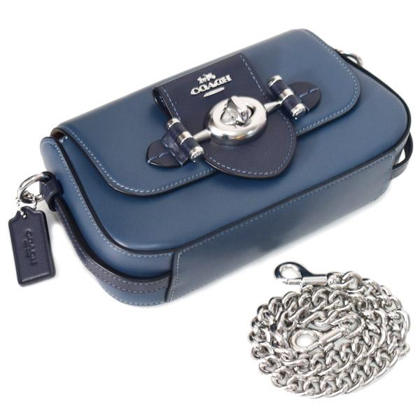 COACH コーチ バッグ レザー ブリー フラップ チェーン ターンロック 