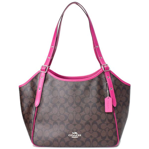 COACH（コーチ） バッグ コーティングキャンバス レザー シグネチャー 