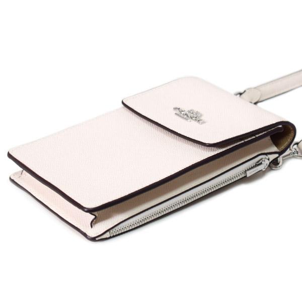 COACH（コーチ） スマホショルダー クロスグレインレザー フォン