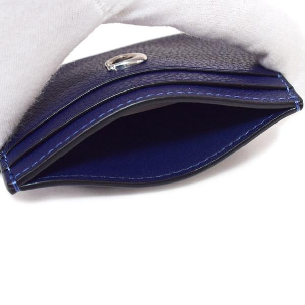 コーチ カードケース COACH ぺブルレザー C ロゴ カードケース スリム パスケース 定期入れ 名刺入れ ダークネイビー CM436 COACH（コーチ） カードケース ぺブルレザー C ロゴ カードケース