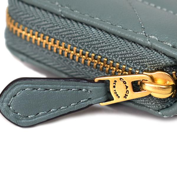 COACH（コーチ） カードケース レザー キルティング ピロー ロゴ