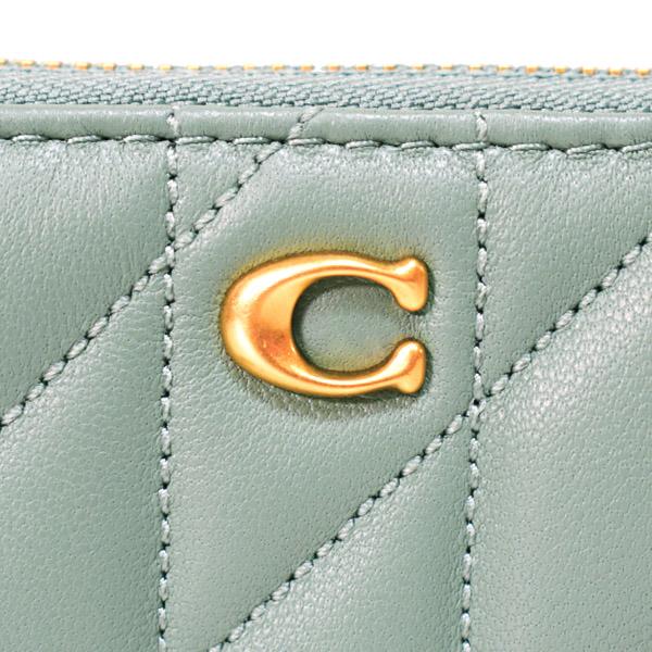 COACH（コーチ） カードケース レザー キルティング ピロー ロゴ