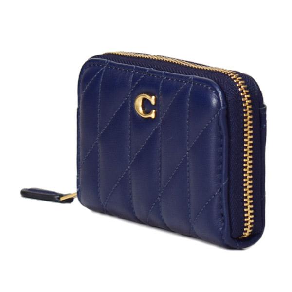 COACH（コーチ） カードケース レザー キルティング ピロー ロゴ