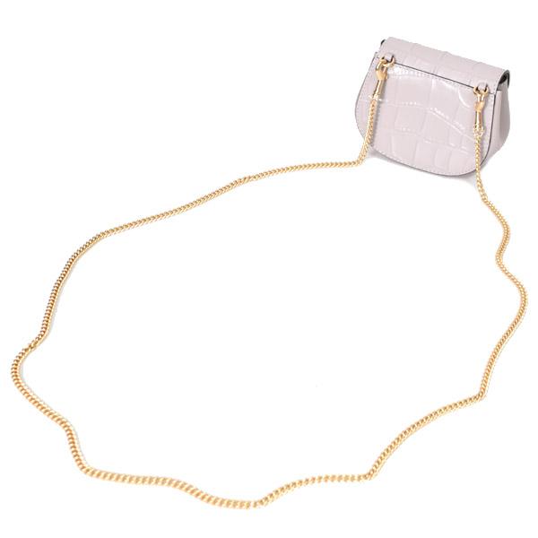 コーチ カードケース COACH クロコダイル エンボスドレザー モーガン チェーン カードケース ポーチ ケース 財布 ショルダー バッグ ブラック CN379 COACH（コーチ） カードケース クロコダイル エンボスドレザー