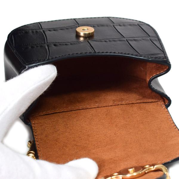 COACH（コーチ） カードケース クロコダイル エンボスドレザー