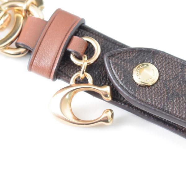 【新品・正規品】COACH キーホルダー ブラウン キャンバス COACH - コーチ キーホルダー シグネチャー キャンバス