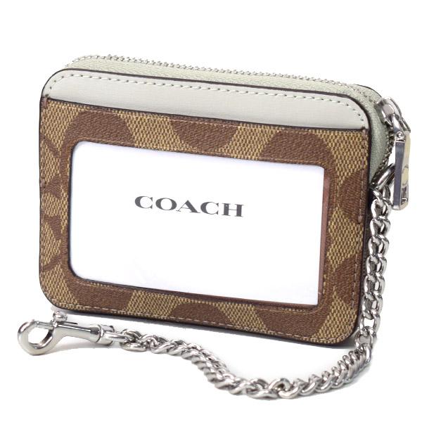 コーチ カードケース COACH コーティングキャンバス スムースレザー