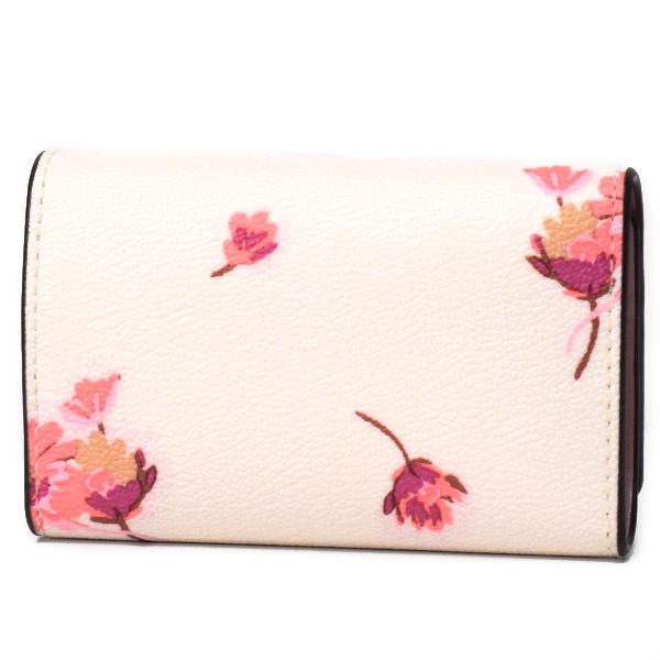 COACH（コーチ） キーケース コーティングキャンバス レザー フラワー