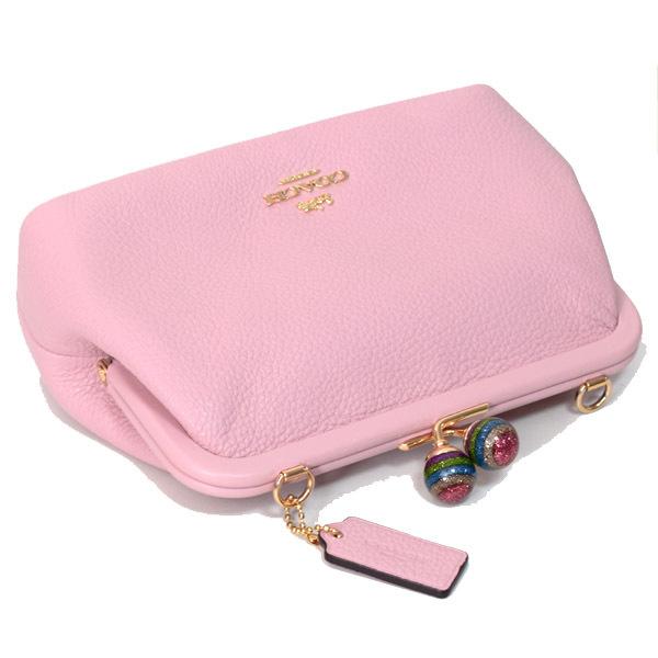 COACH 牛革スムースレザー がま口バッグ