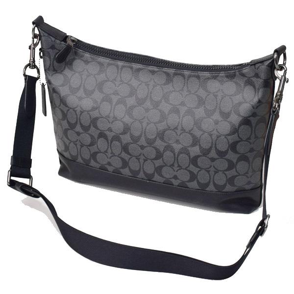 コーチ メンズバッグ Coach メンズ コーティングキャンバス スムースカーフレザー シグネチャー 斜め掛け ショルダーバッグ チャコール ブラック Coach2942 Coach2942 ブランド専門店 パイクストリート 通販 Yahoo ショッピング