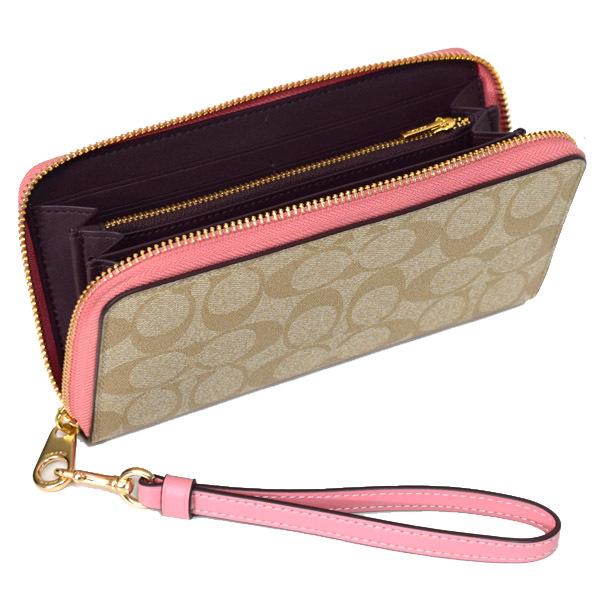 COACH（コーチ） 長財布 コーティングキャンバス スムースレザー