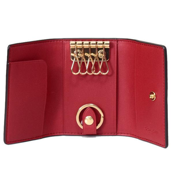 COACH コーチ キーケース コーティングキャンバス ホース アンド