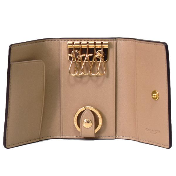 コーチ キーケース COACH コーティングキャンバス ホース アンド